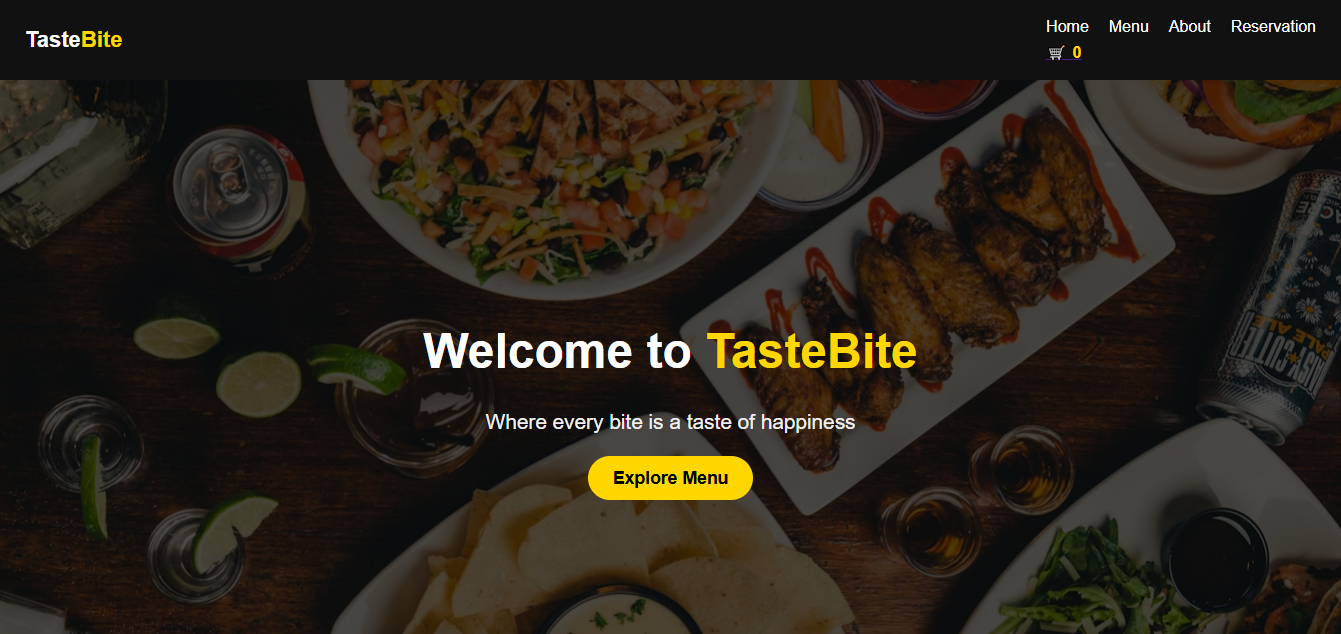 TasteBite Website